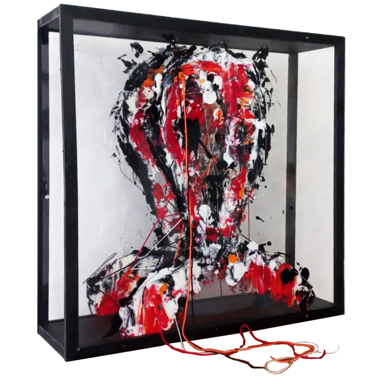 “Installation 2” (red and black)